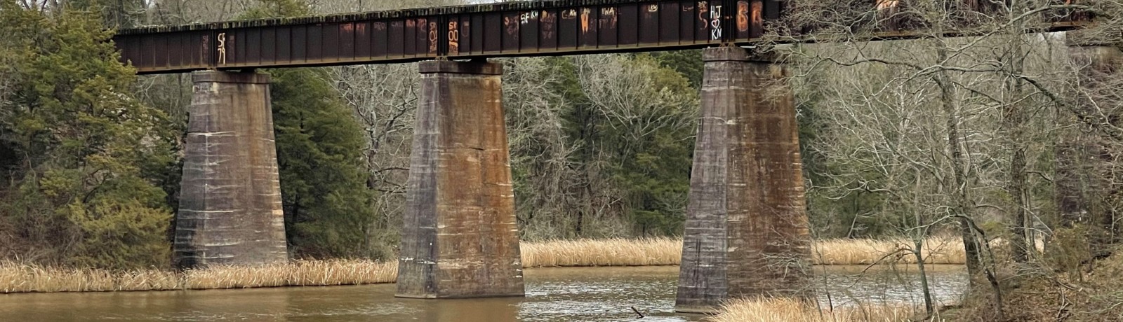 Bridge located outside of Hugo, OK.